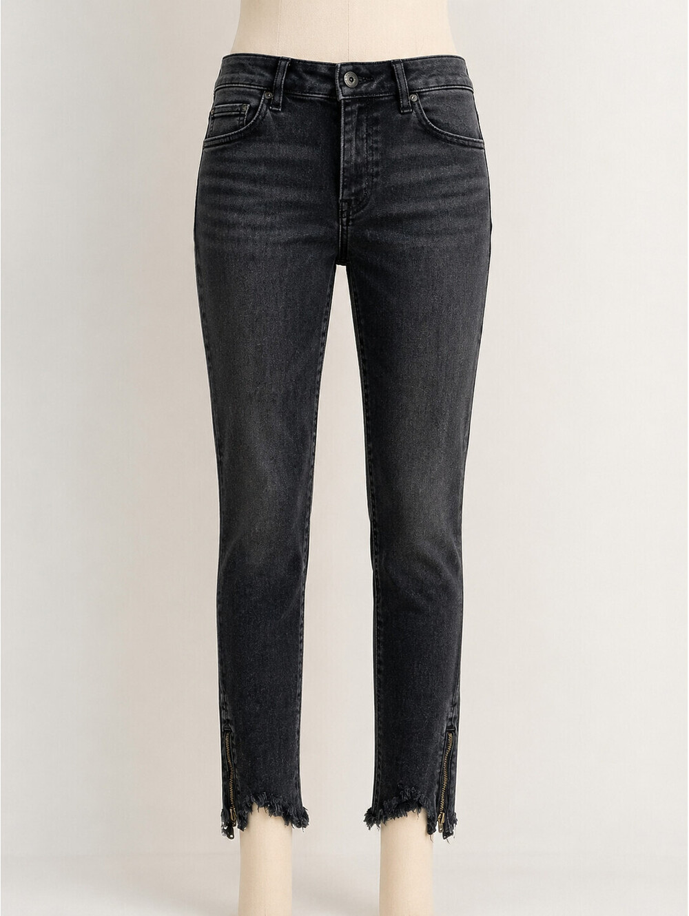 American Eagle Black High Rise Legging Jeans with Zipper